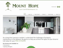 Tablet Screenshot of mounthopelawncare.com